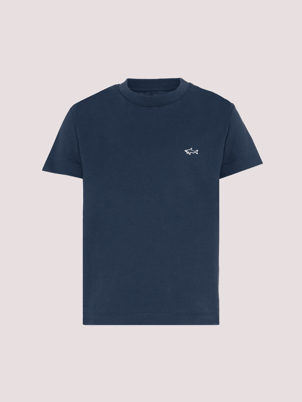 T-shirt con logo ricamato WUM004 LAA54 /42370 PAUL & SHARK 