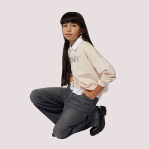 Felpa a girocollo con logo in cotone Dkny D62393 /217 DKNY 