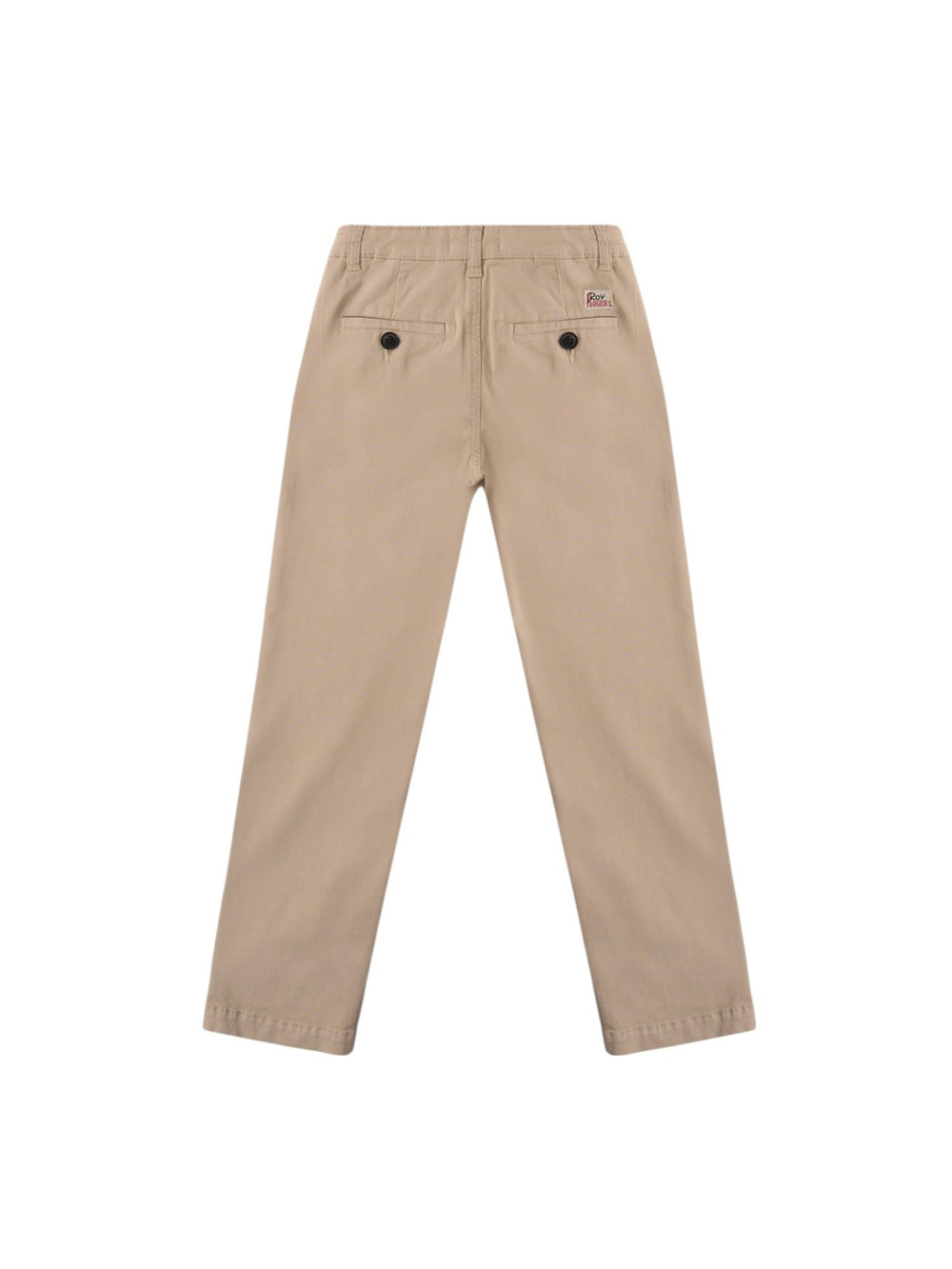 Pantaloni bambino beige in cotone stretch