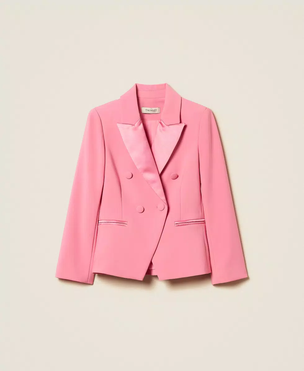 Giacca blazer in crêpe e duchesse 261GJ2Q55 /7207 TWINSET 