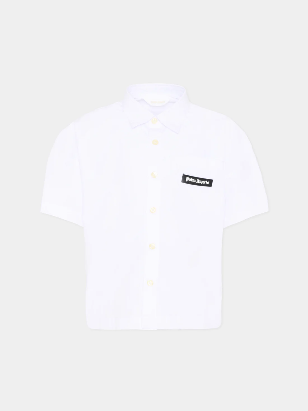 Camicia a maniche corte con logo PBGG003S26FAB001 /2 PALM ANGELS 