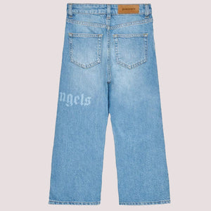 Pantalone in denim con logo stampato PBYB009S26DEN001 /50 PALM ANGELS 