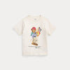 T-shirt in jersey di cotone con l'orso polo