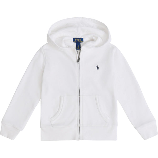 Felpa con cappuccio e zip intera in french terry 322964134 /001 POLO RALPH LAUREN 