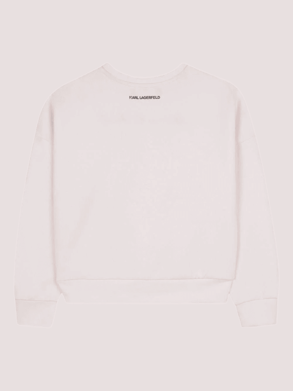 Felpa rosa con stampa grafica Z30610 /47P KARL LAGERFELD 