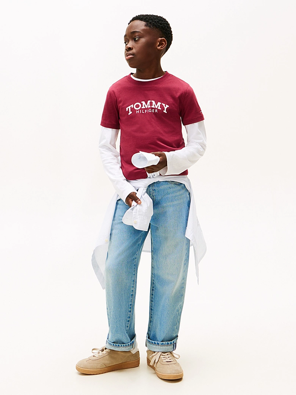 T-shirt con stampa logo Tommy Hilfiger KB0KB10051J /VK0 TOMMY HILFIGER 