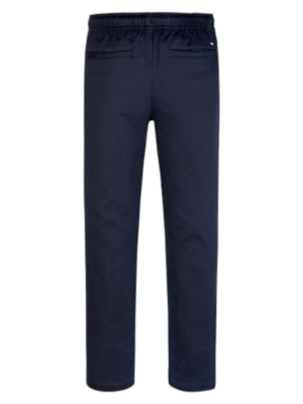 Pantalone bambino blu scuro in felpa con coulisse