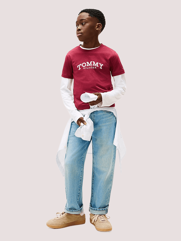 T-shirt con stampa logo Tommy Hilfiger KB0KB10051J /VK0 TOMMY HILFIGER 