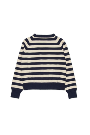 Pullover girocollo a righe con logo MX0295 MX00Y /MX854 MAX&CO KID 