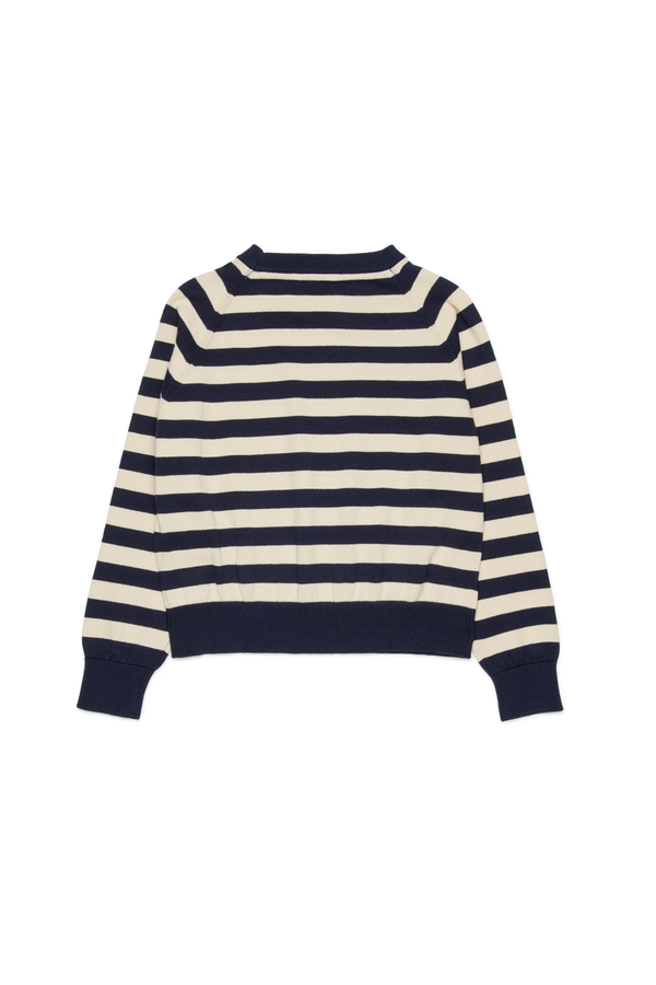 Pullover girocollo a righe con logo MX0295 MX00Y /MX854 MAX&CO KID 