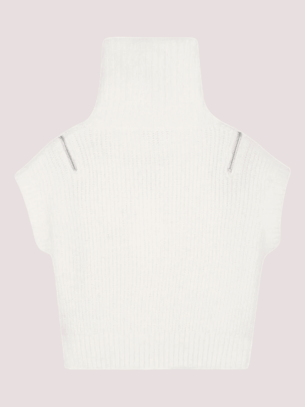 Maglione per bambina Dkny Kids bianco con collo alto D62382 /117 DKNY 