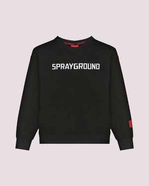 Basic black crewneck SPY1351GBLK /BLACK SPRAYGROUND 
