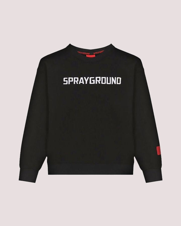 Basic black crewneck SPY1351GBLK /BLACK SPRAYGROUND 