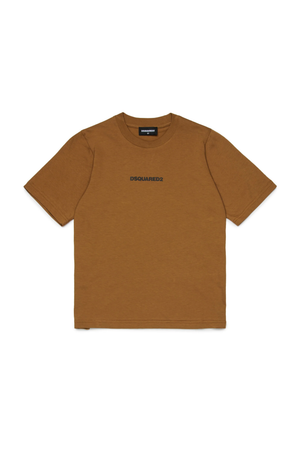 T-shirt con logo effetto gommato DQ2823 D004G /DQ730 DSQUARED2 JUNIOR 