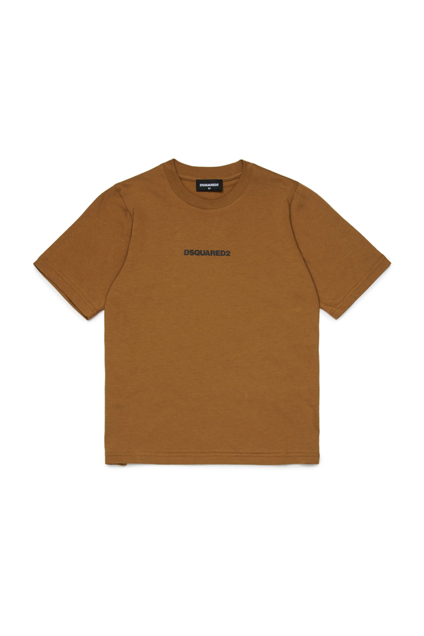 T-shirt con logo effetto gommato DQ2823 D004G /DQ730 DSQUARED2 JUNIOR 