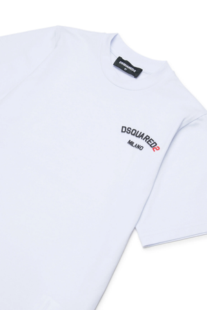 T-shirt girocollo con logo DQ3169 D0AAP /DQ100 DSQUARED2 JUNIOR 