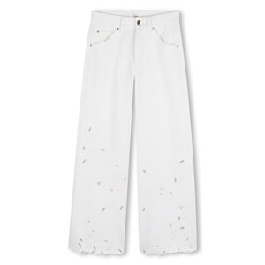 Pantalone con ricami floreale C20832 /117 CHLOE 