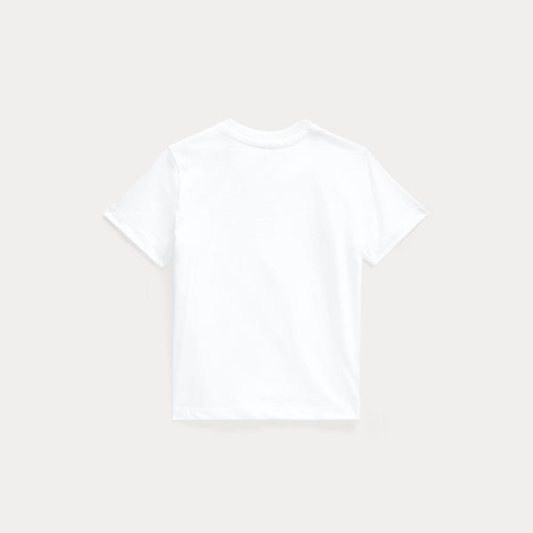 T-shirt in jersey di cotone con scollo a girocollo 320832904 /033 POLO RALPH LAUREN 
