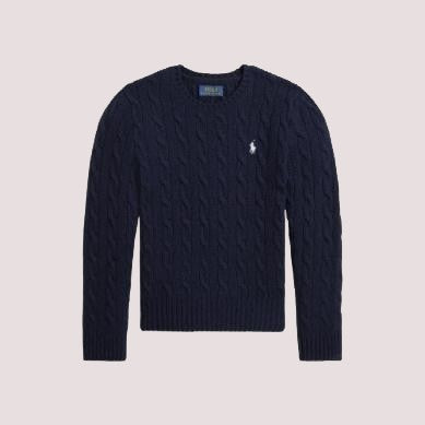 Maglia in lana e cashmere a trecce 313877375 /8 RALPH LAUREN 