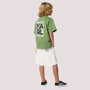 T--shirt con stampa Z31101 /68J KARL LAGERFELD 