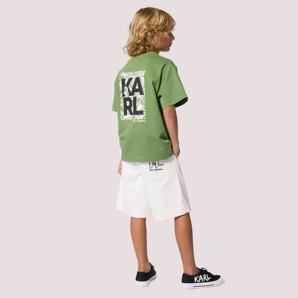 T--shirt con stampa Z31101 /68J KARL LAGERFELD 