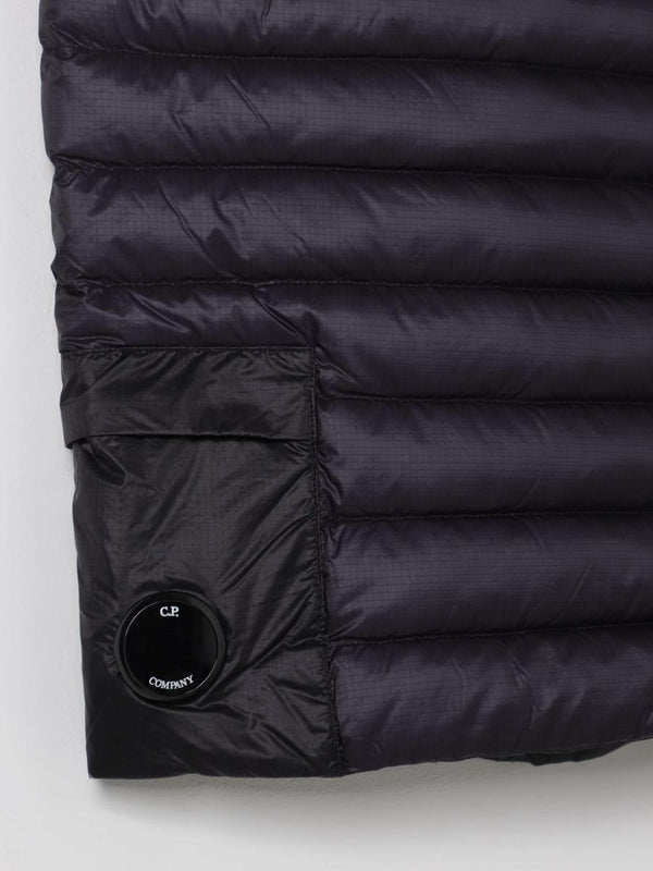 Giubbino bambino blu navy in nylon con zip e tasche