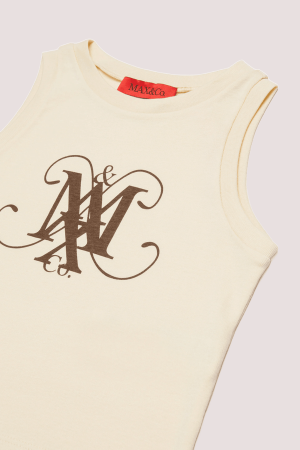 T-shirt smanicata con logo MX0284 MX00T /MX10F MAX&CO KID 