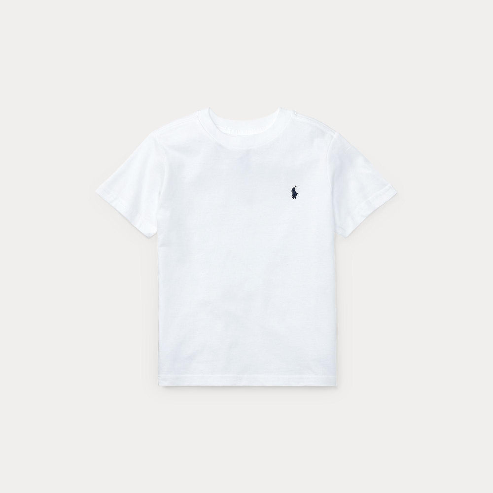 T-shirt in jersey di cotone con scollo a girocollo 323832904 /035 POLO RALPH LAUREN 