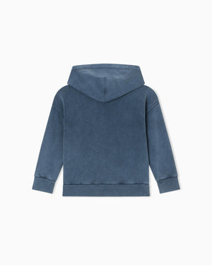 Felpa over fit con cappuccio in jersey tinto capo EB000465 AF16138 /UB130 EMPORIO ARMANI 