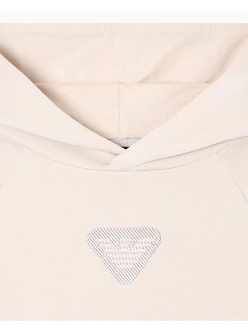 Felpa comfort fit con cappuccio in double jersey EB000835 AF16254 /U8140 EMPORIO ARMANI 