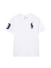 T-shirt bambino bianca con maxi logo e numero sulla manica