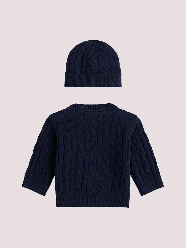 Completo maglia e cappellino in maglia Tommy Hilfiger KN0KN02158 /C1G TOMMY HILFIGER 