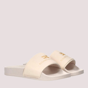 Ciabatte pool side con fascia logo butter F4A0 E0607 1745 /0698 ELISABETTA FRANCHI La Mia Bambina 