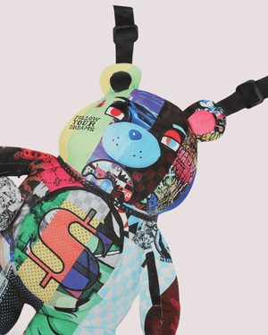 Wonderful mind bear bacpack regular t-shirt SPY1401 /WHITE SPRAYGROUND 