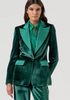 Blazer regular monopetto in velluto