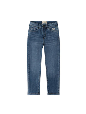 Jeans bambino denim blu medio slim fit