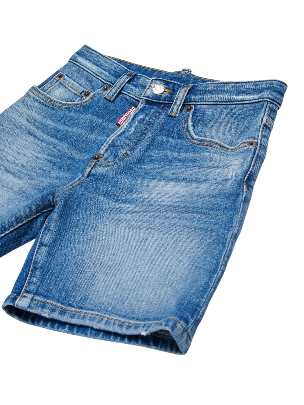 Shorts bambino denim blu slavato