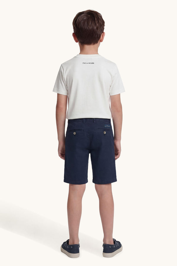 T-shirt con logo ricamato WUM004 LAA54 /10101 PAUL & SHARK 