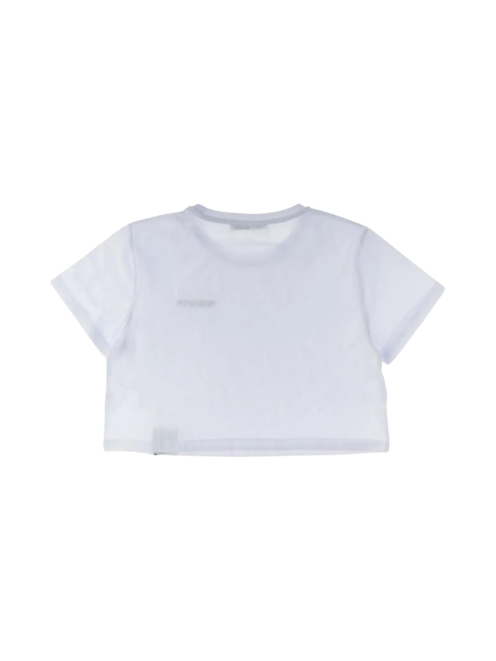 T-shirt corta bianca con logo