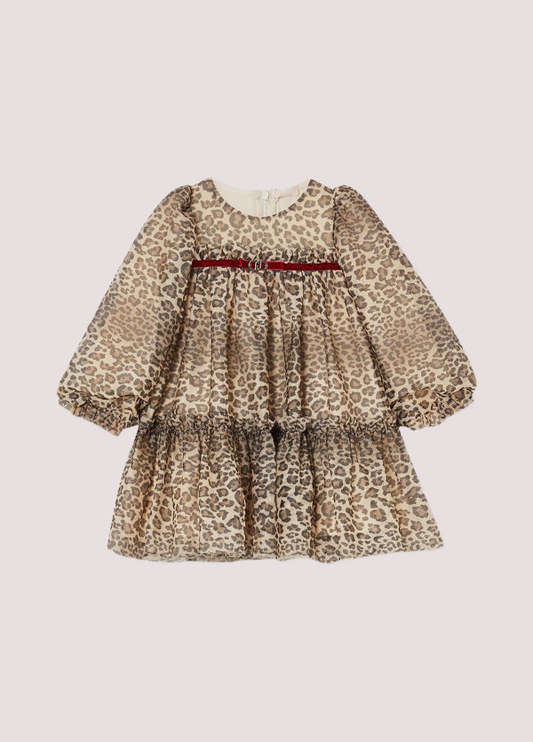 Abito in tulle animalier KF5102 J6597 /9155 LIU JO 