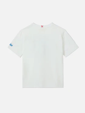 T-shirt denver jr con ricamo my dad is the king! DNV0001 /00161L MC2 SAINT BARTH 