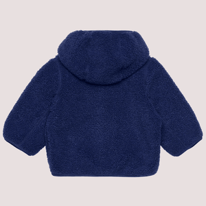 Ecopelliccia Janne blu per neonato con logo K41478W /B3L KWAY 