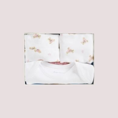 Set regalo 3 pezzi in cotone con orso polo 310981226 /1 RALPH LAUREN 