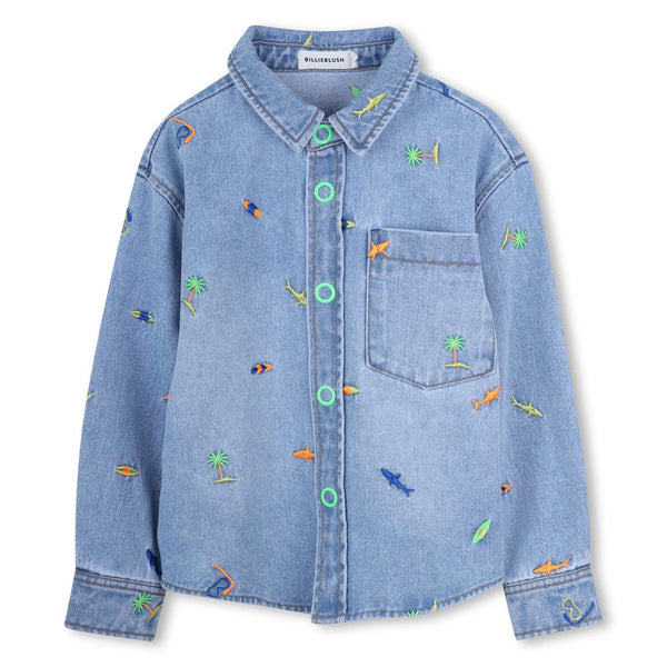 Giacca in denim con stampa U22185 /Z18 BILLIEBLUSH 
