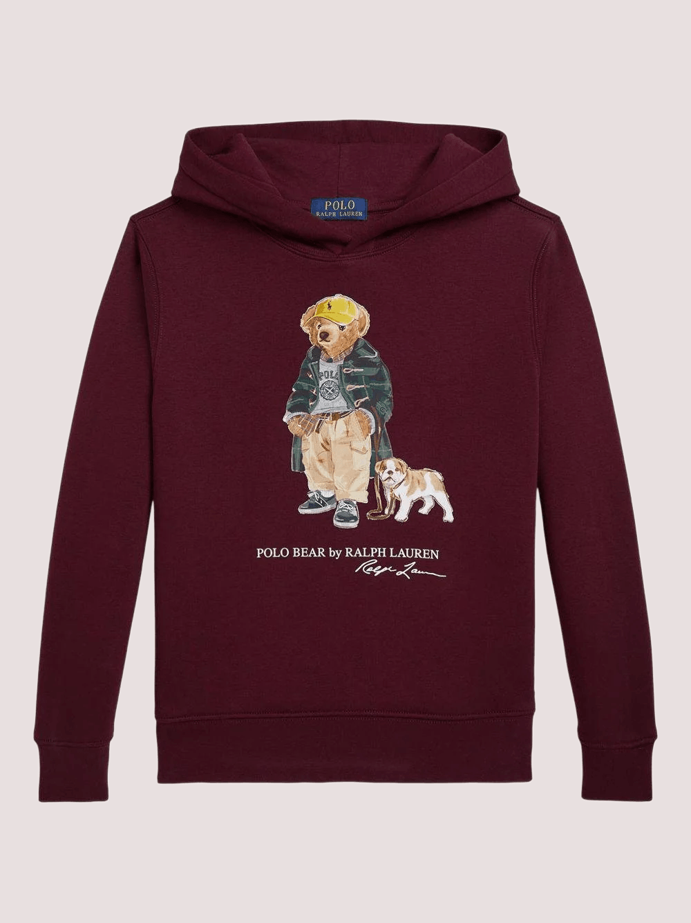 Felpa Polo Bear per bambino Polo Ralph Lauren Kids borgogna con stampa orsetto 322979491 /1 POLO RALPH LAUREN 