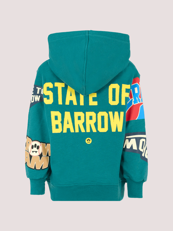 Felpa con cappuccio con print multicolore F5BKJUHS078 /309 BARROW KIDS 