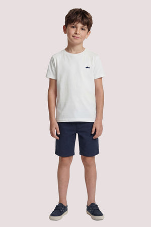 T-shirt con logo ricamato WUM004 LAA54 /10101 PAUL & SHARK 