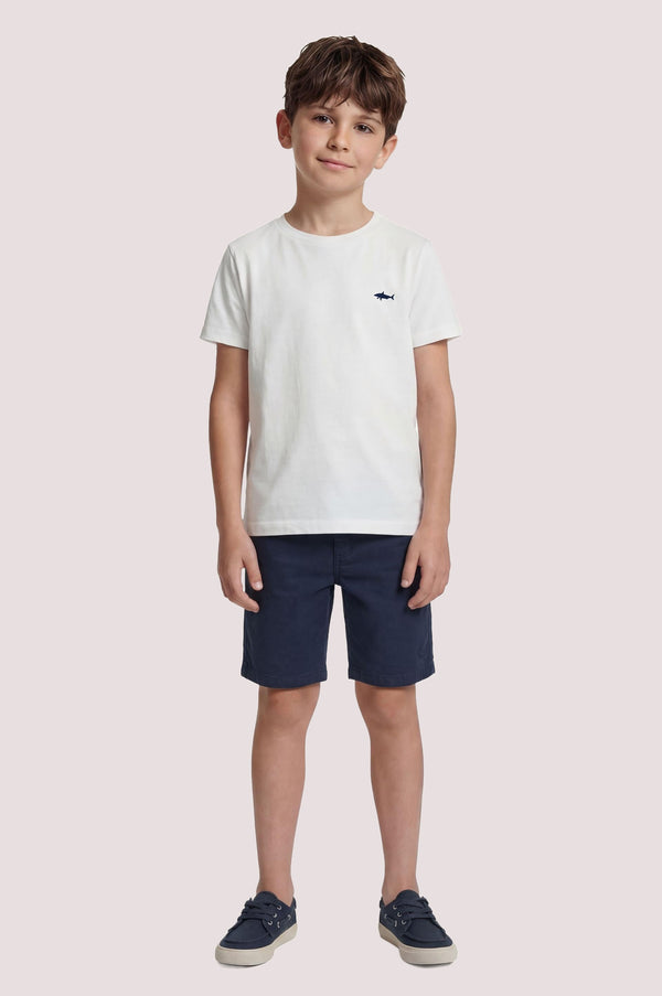 T-shirt con logo ricamato WUM004 LAA54 /10101 PAUL & SHARK 