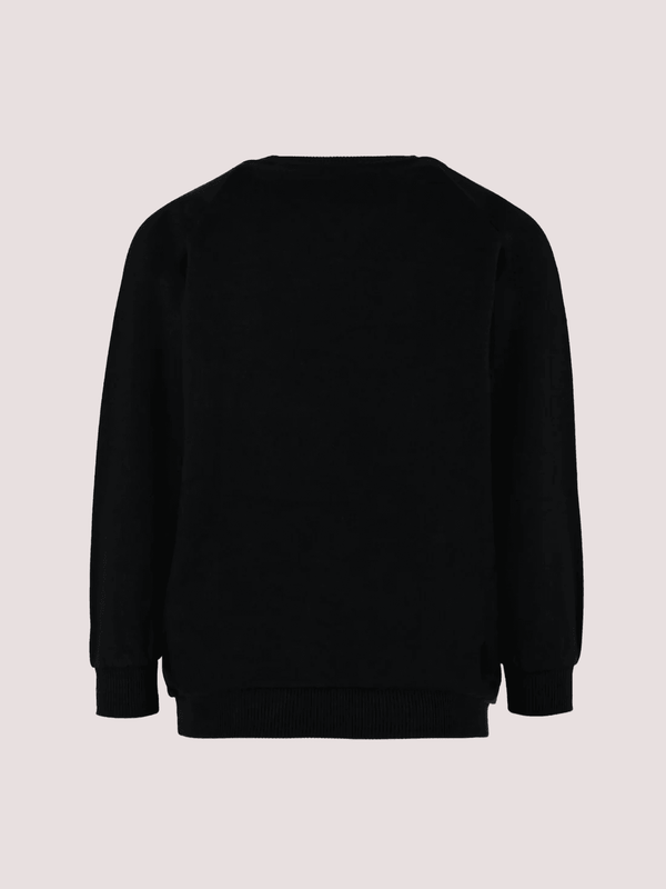 Felpa nera per bambini con logo BX4P80 Z3183 /930BC BALMAIN 