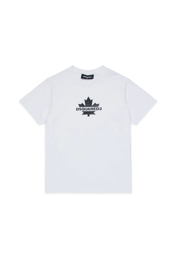T-shirt con Maple Leaf DQ2743 D0AC7 /DQ100 DSQUARED2 JUNIOR 